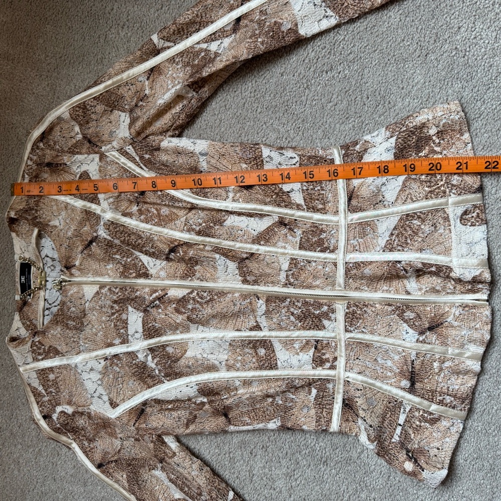 Designer Structured Lace Jacket - image 8